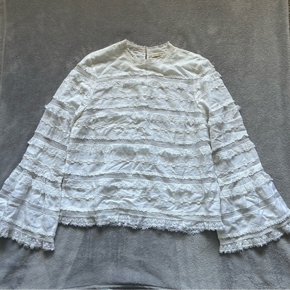 Ulla Johnson Grace Blouse in Blanc - Picture 2 of 8